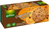 Digestive de avena con naranja y chocolate