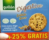 Digestive con avena y chips de chocolate