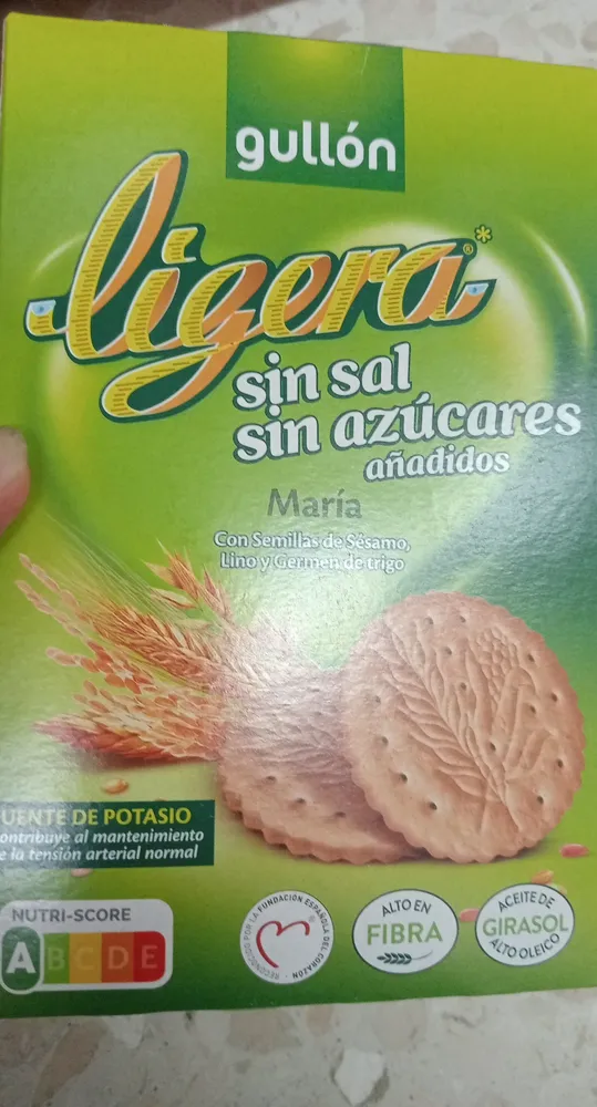 Ligera sin sal y sin azúcares
