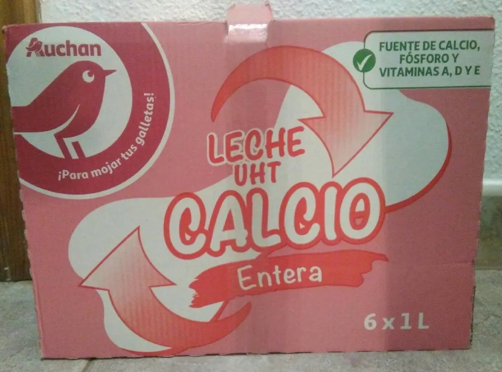 Leche UHT calcio entera