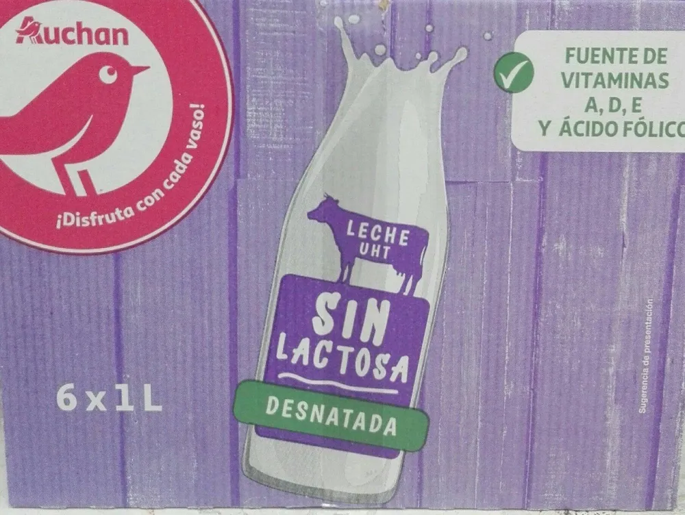 Leche Desnatada sin Lactosa