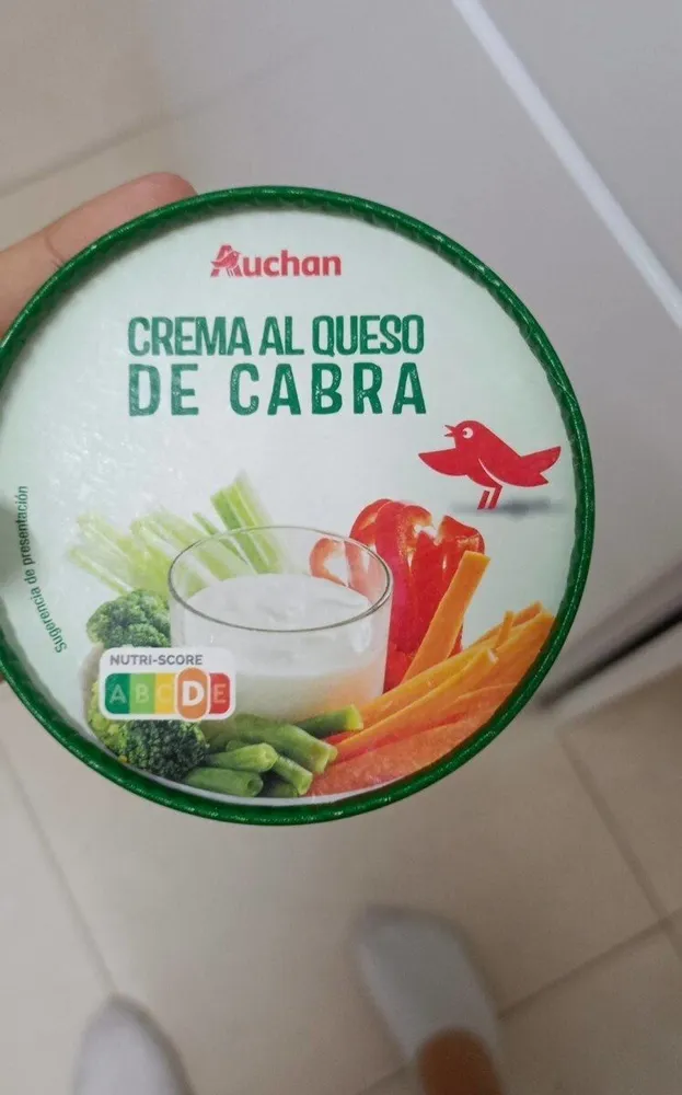 Crema al queso de cabra