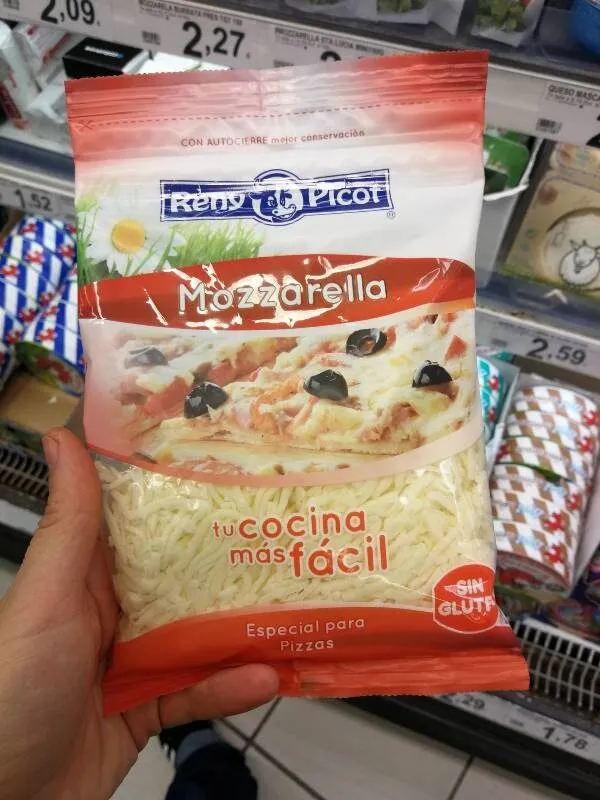 Mozarella rallada especial para pizza