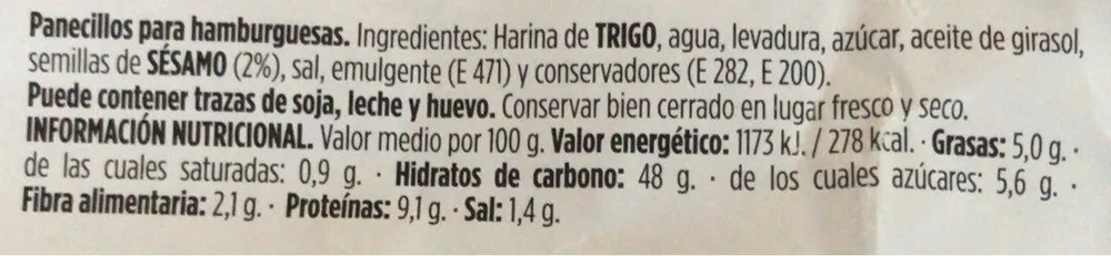 Panecillos para hamburguesas