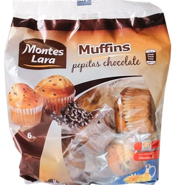 Montes Lara Muffins Pepites Chocolat Vanille 450 GRS