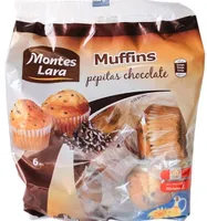 Montes Lara Muffins Pepites Chocolat Vanille 450 GRS