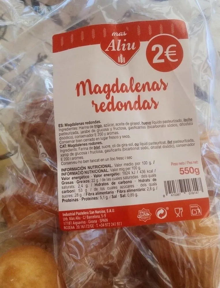Magdalenas redondas
