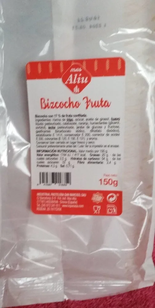 Bizcocho fruta