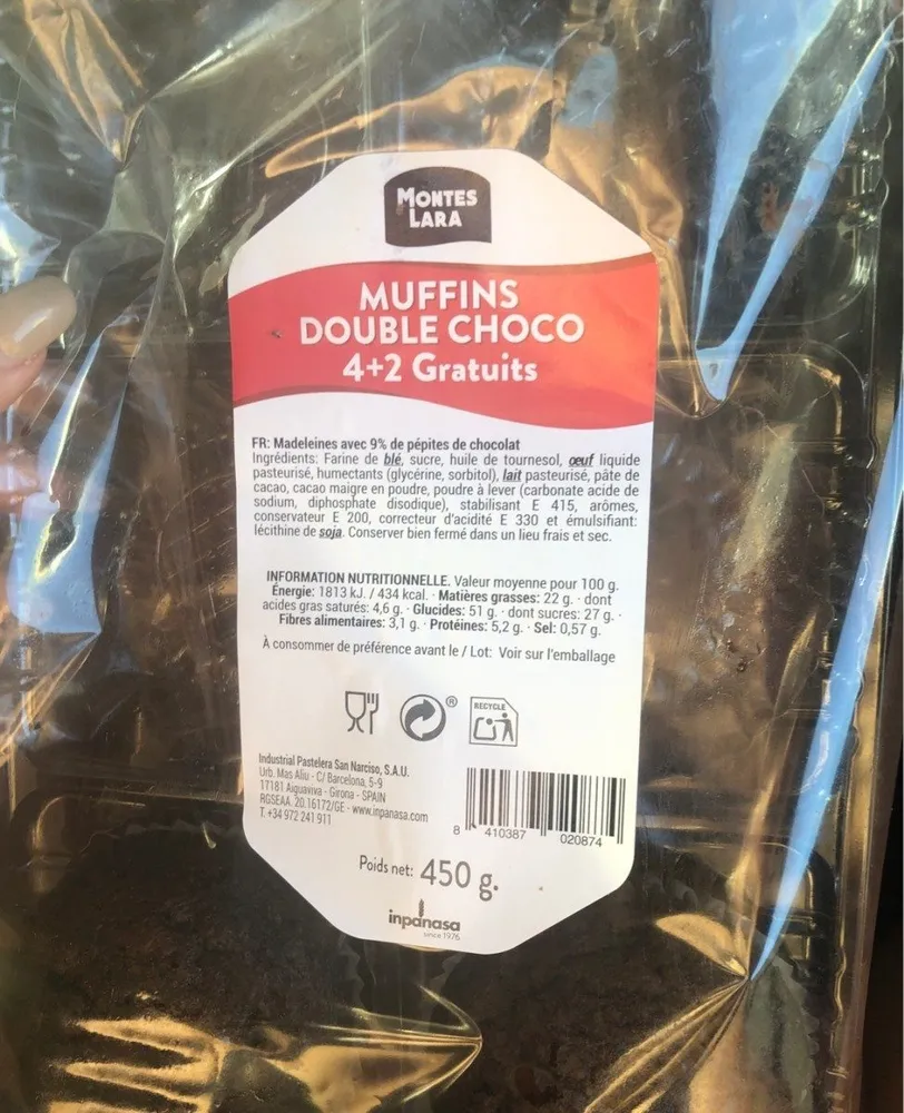 Muffins double choco