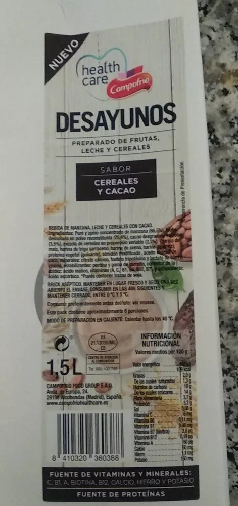 Desayunos health care