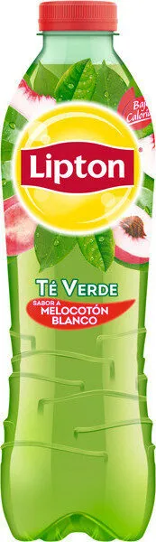 Refresco de té verde sabor melocotón blanco bajo calorías