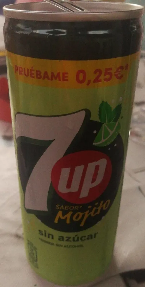 7up sabor mojito sin azúcar sin alcohol
