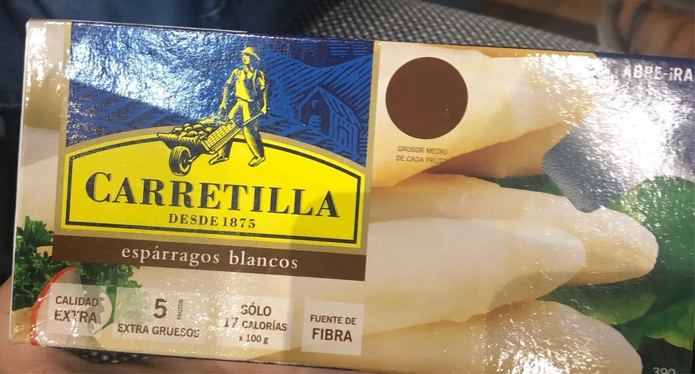 Esparragos blancos Carretilla
