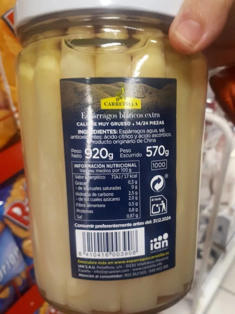 Espárragos carretilla