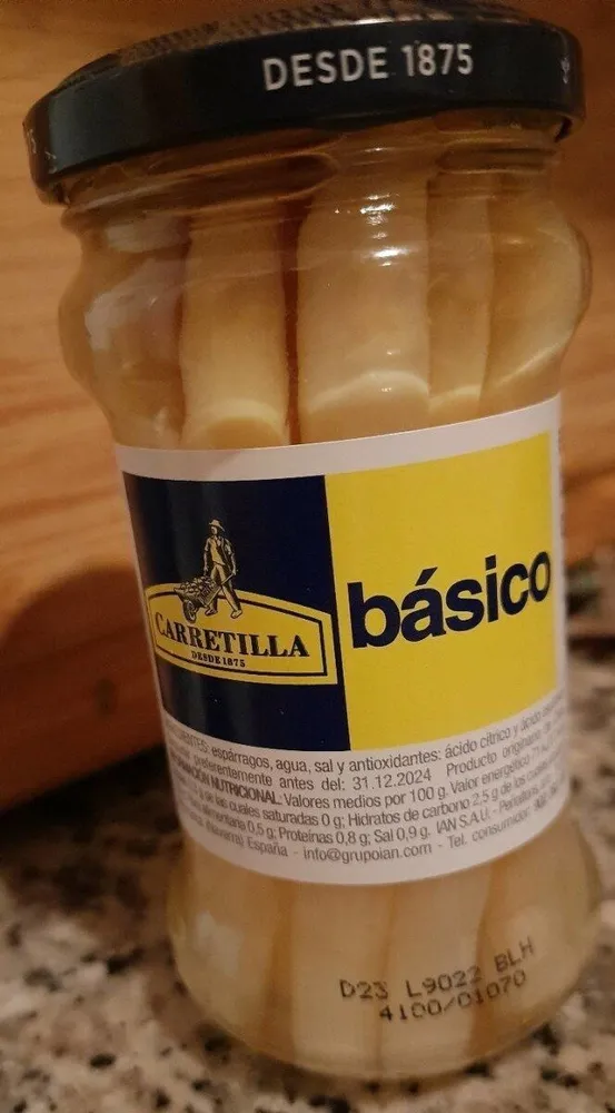 Esparragos blancos carretilla básico