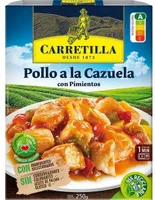 Pollo a la cazuela con pimientos