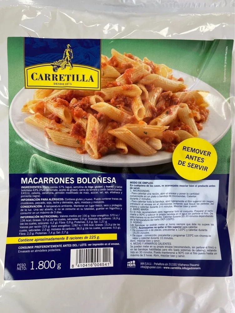 Macarrones Boloñesa