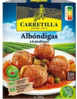 Albóndigas a la jardinera