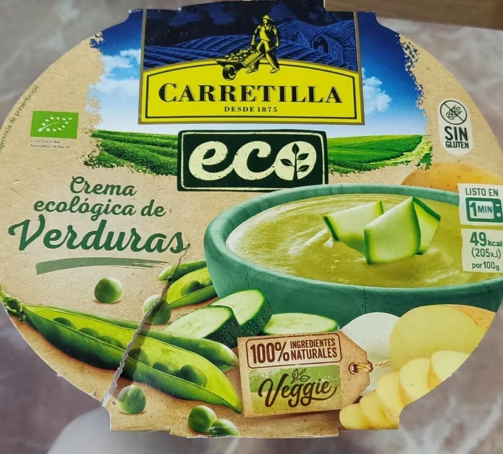 Crema ecológica de verduras