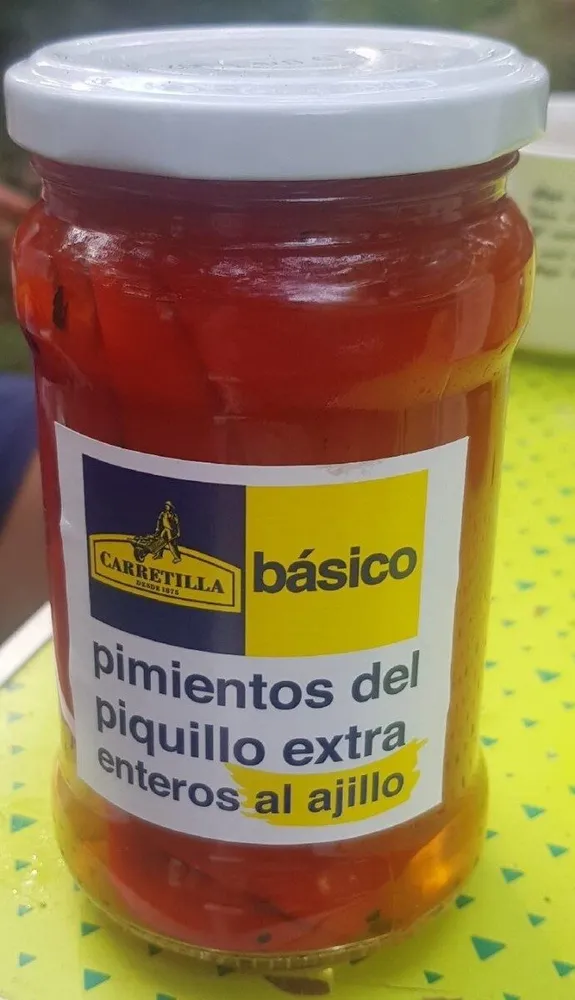 Pimientos del piquillo extra enteros al ajillo