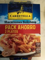Macarrones Boloñesa pack 2 platos