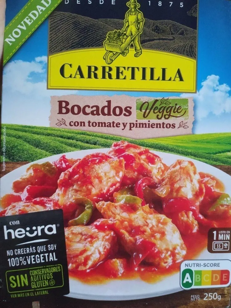 Bocados veggie con tomate y pimientos