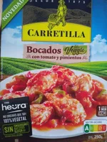 Bocados veggie con tomate y pimientos
