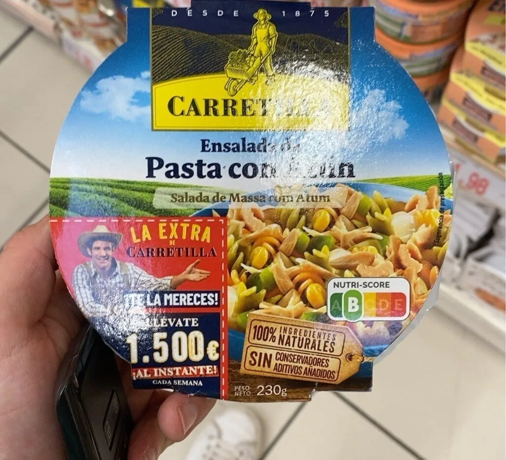 Ensalada de pasta con atun