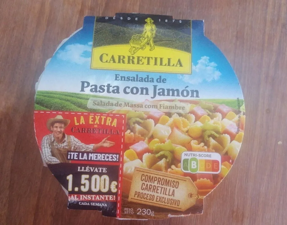 Ensalada de pasta con jamon