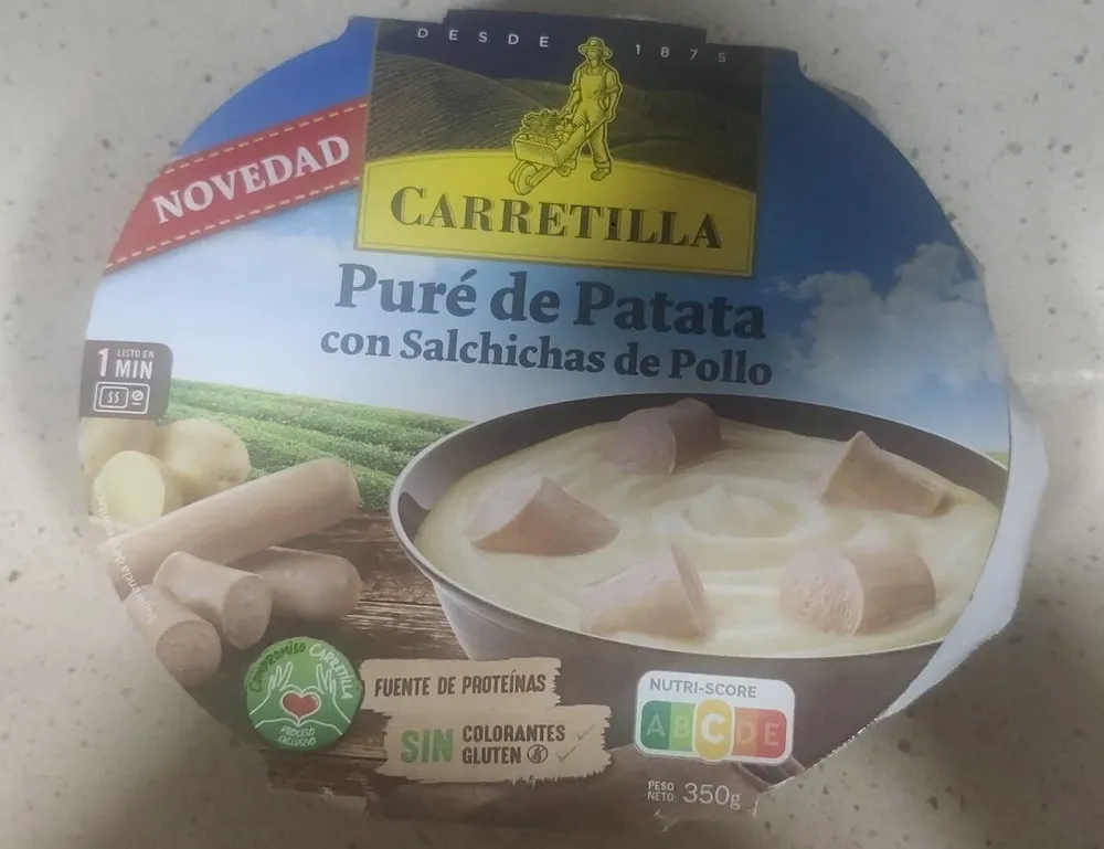 Puré de Patata con Salchichas de Pollo