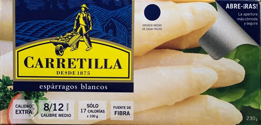 Espárragos blancos grosor medio