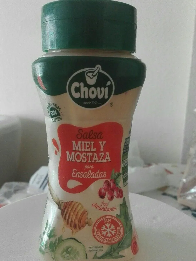 Salsa miel y mostaza para ensaladas