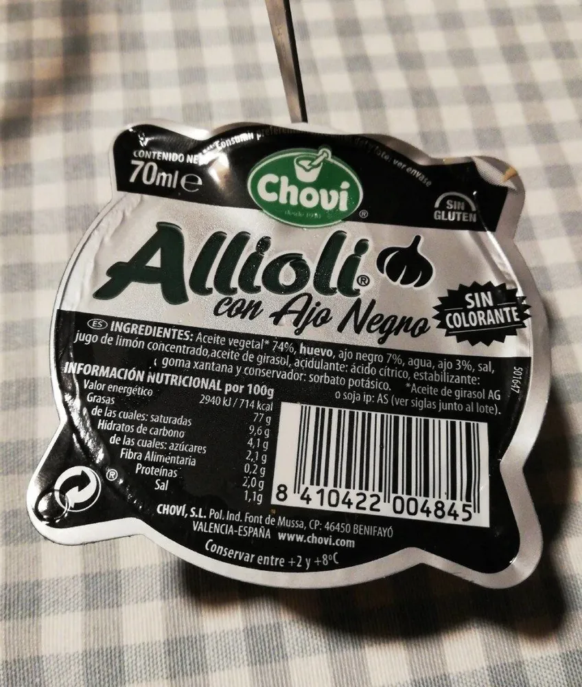Allioli con Ajo Negro