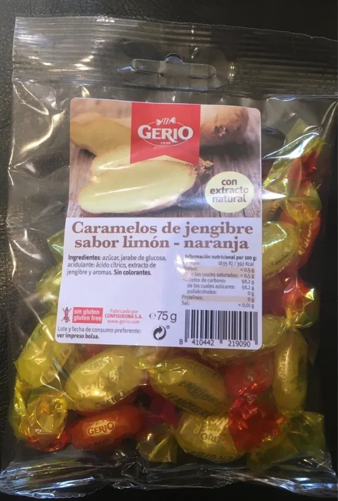 Caramelos de jengibre