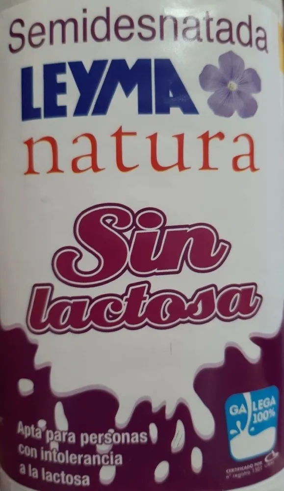 Leche sin lactosa semidesnatada