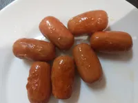 Salchichas frankfurt cocidas y ahumadas de cerdo