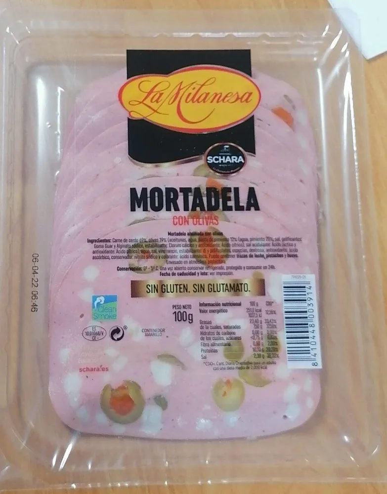 Mortadela con Olivas