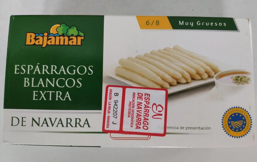 Esparragos blancos extra de Navarra