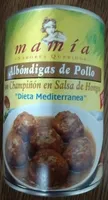 Albóndigas de pollo con champiñón en salsa de hongos
