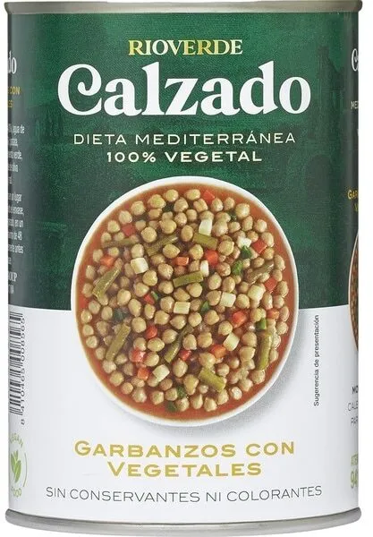 Garbanzos con vegetales