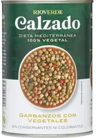 Garbanzos con vegetales