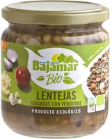 Bio lentejas guisadas con verduras producto ecológico