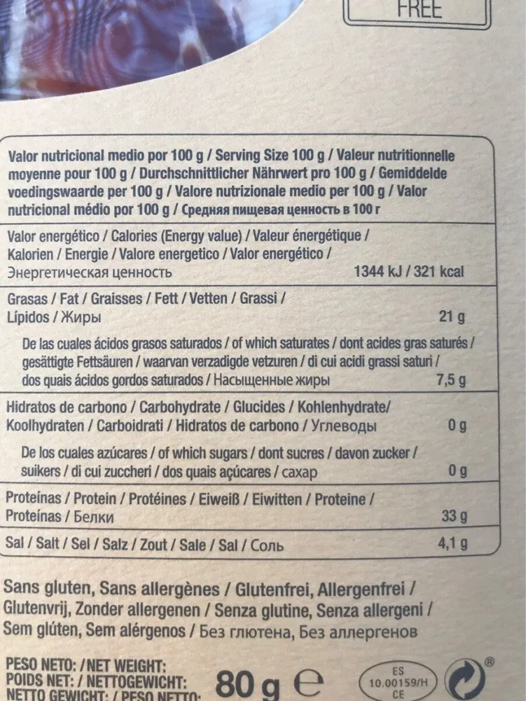 Jamón de bellota 100% ibérico