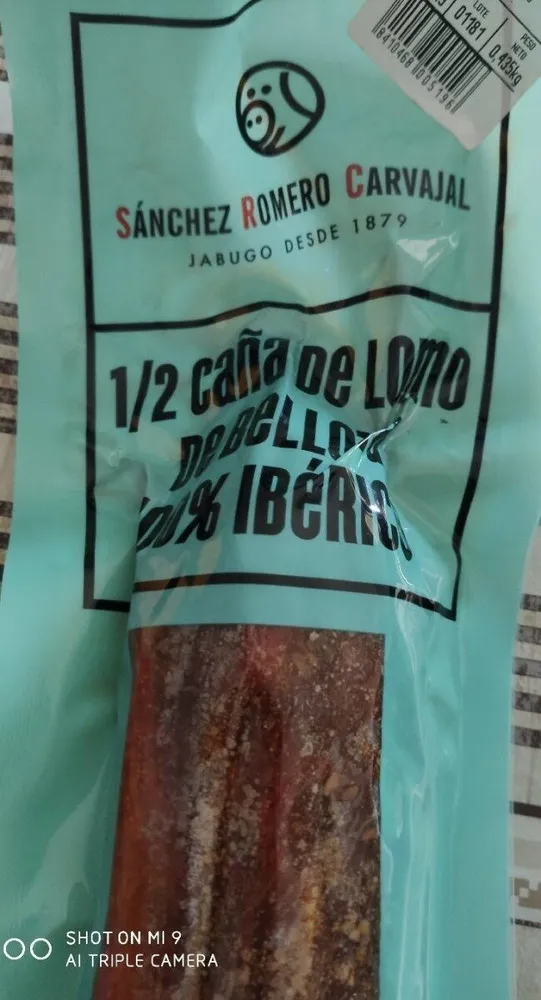 1/2 caña de lomo de bellota 100% ibérico