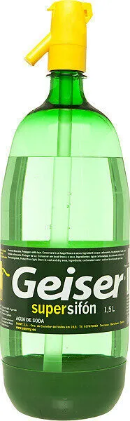 Agua de soda supersifón