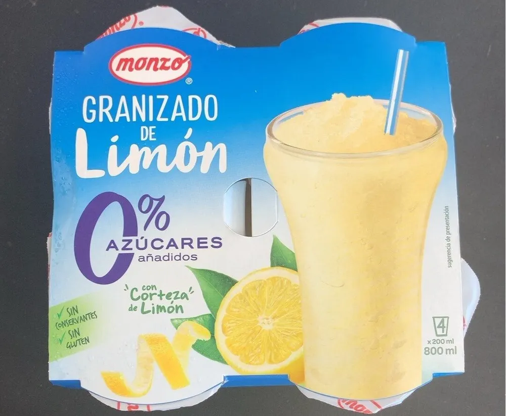 Granizado de limon 0%azucar