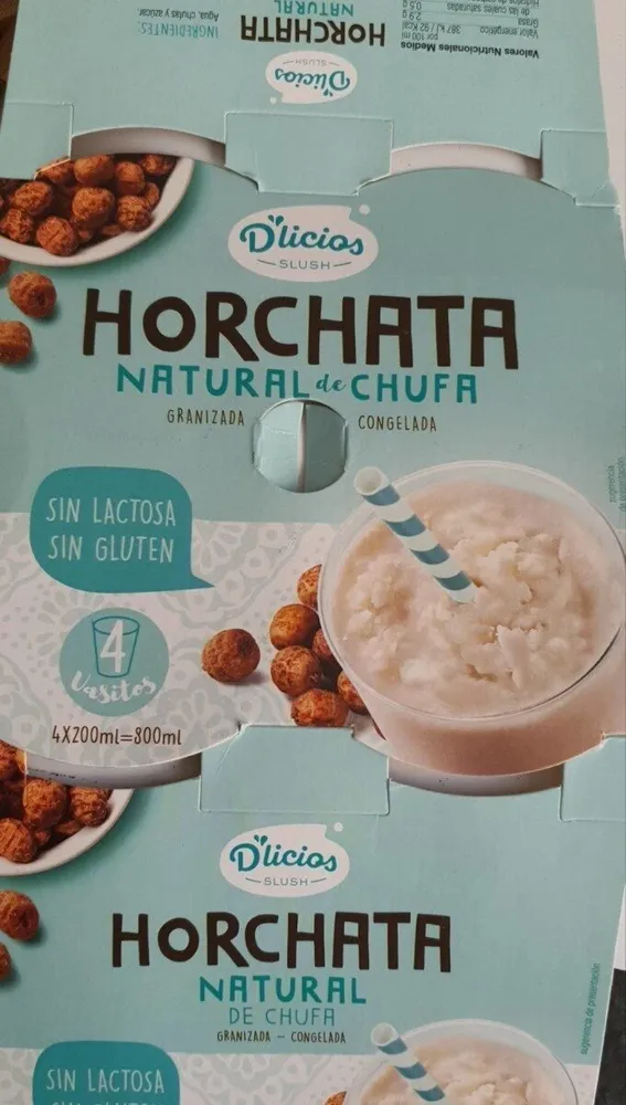 Horchata natural de chufa
