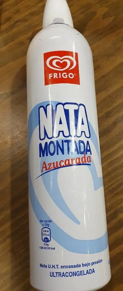 Nata montada frigo