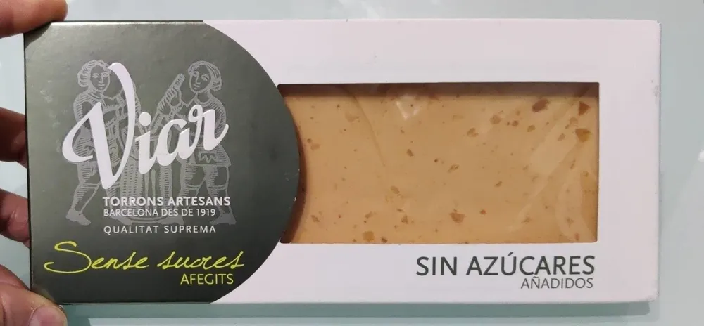 Turrón blando sin azúcares