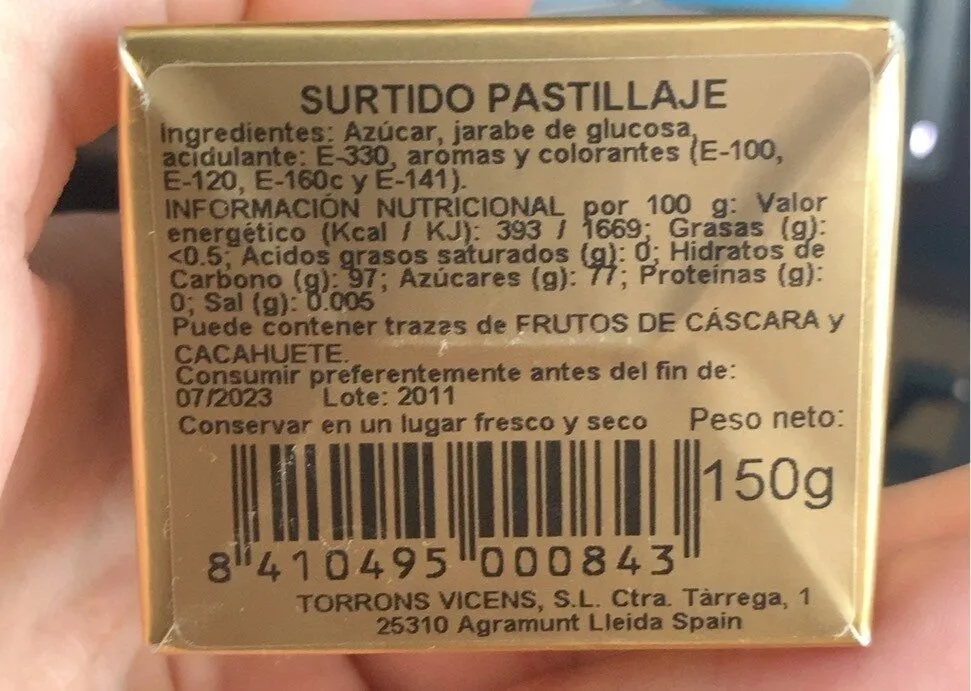 Surtido Pastillaje